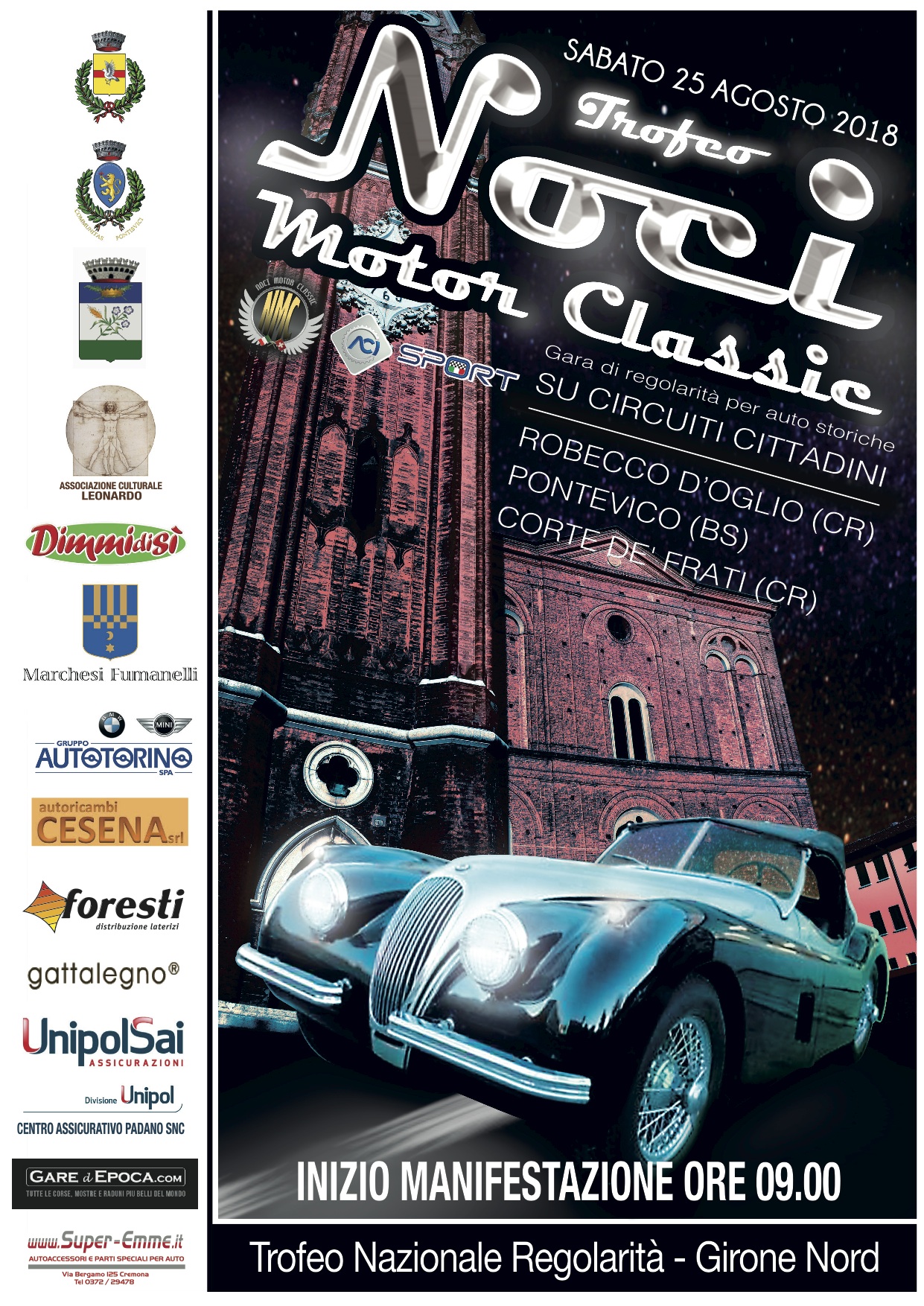 Trofeo Noci Motor Classic 2018 ormai “un classico” di fine estate.