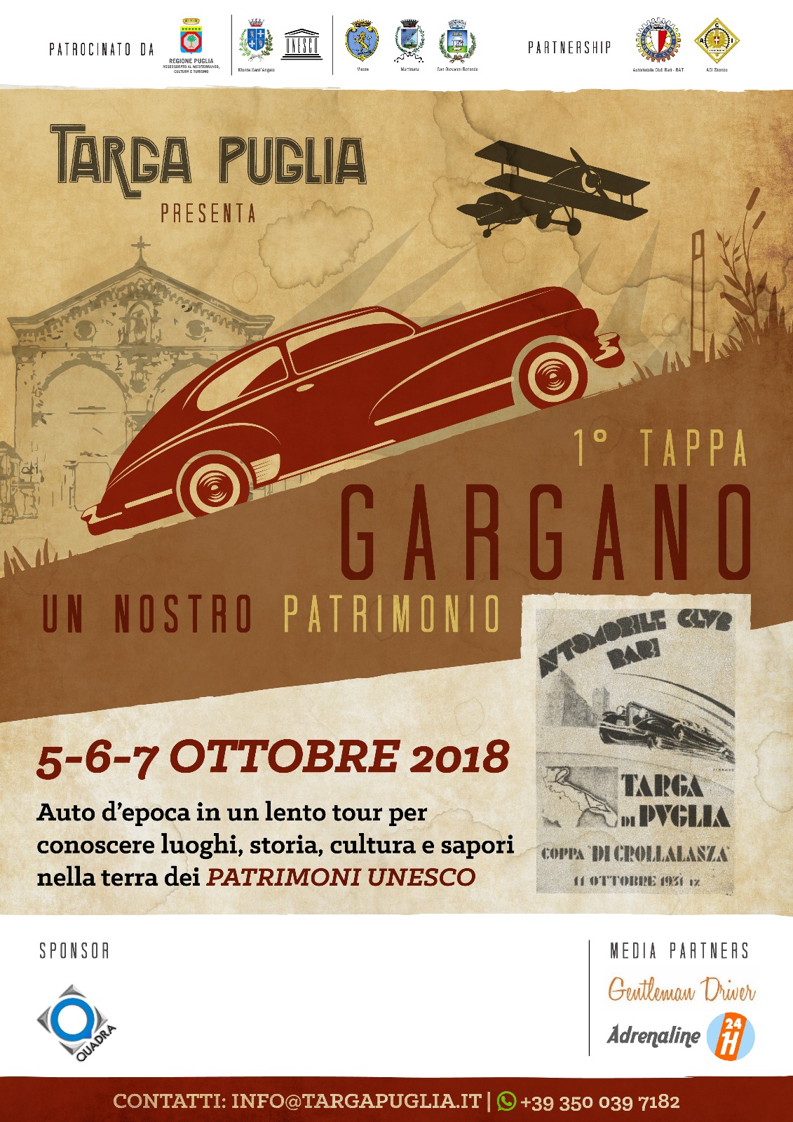 Targa Puglia – Un progetto ambizioso