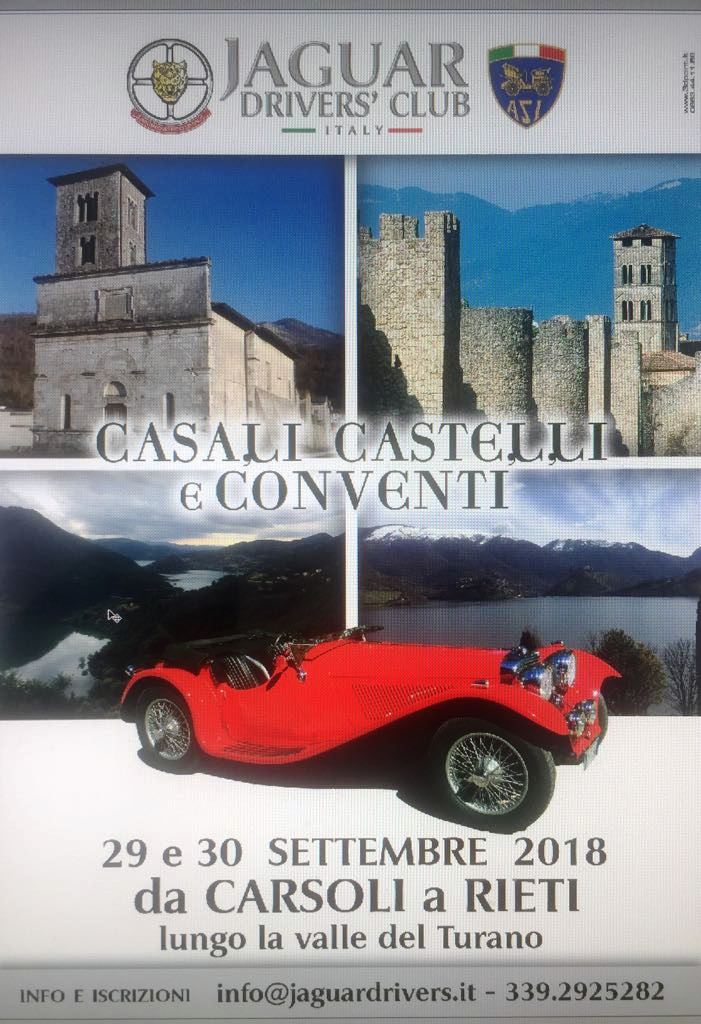 Jaguar Driver’s Club presenta: Casali Castelli e Conventi 2018