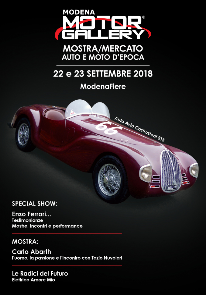Modena Motor Gallery: dal 22 al 23 settembre va in scena la sesta edizione