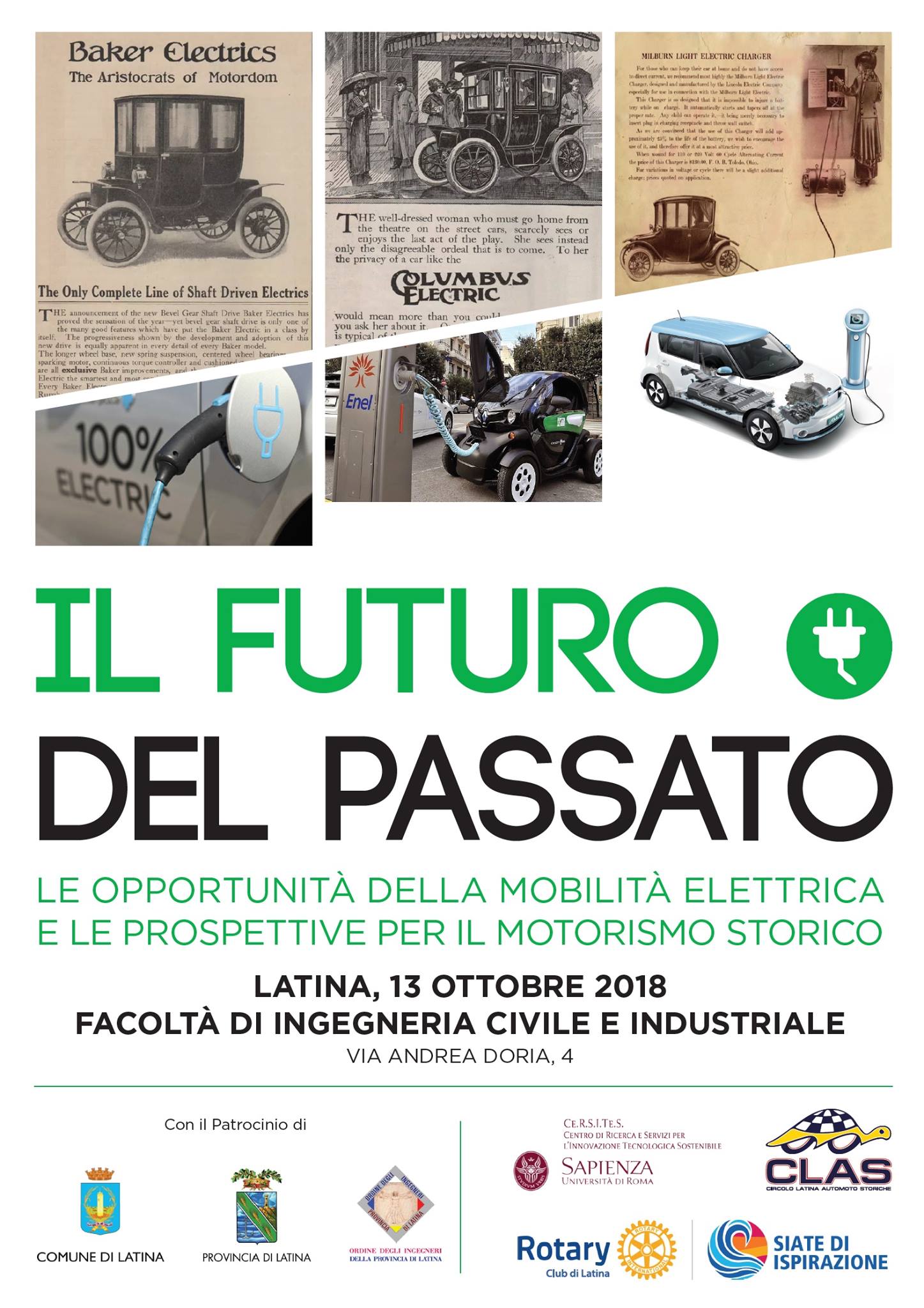 A Latina il 13 Ottobre si parlerà del Futuro del Passato