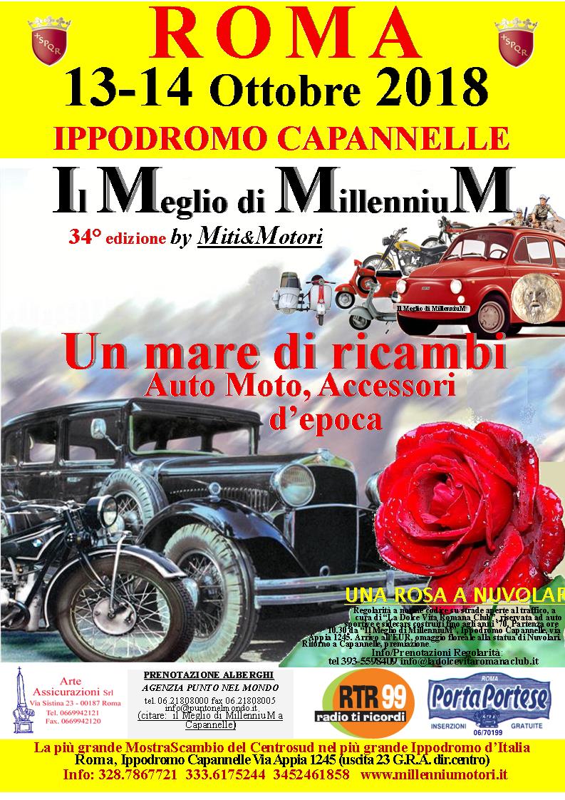 Roma è pronta per ospitare Il Meglio di Millennium 2018