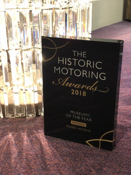 L’Italia con il Museo Nicolis trionfa a Londra vincendo “The Historic MOTORING AWARDS 2018“ nella categoria “Museum of the Year”