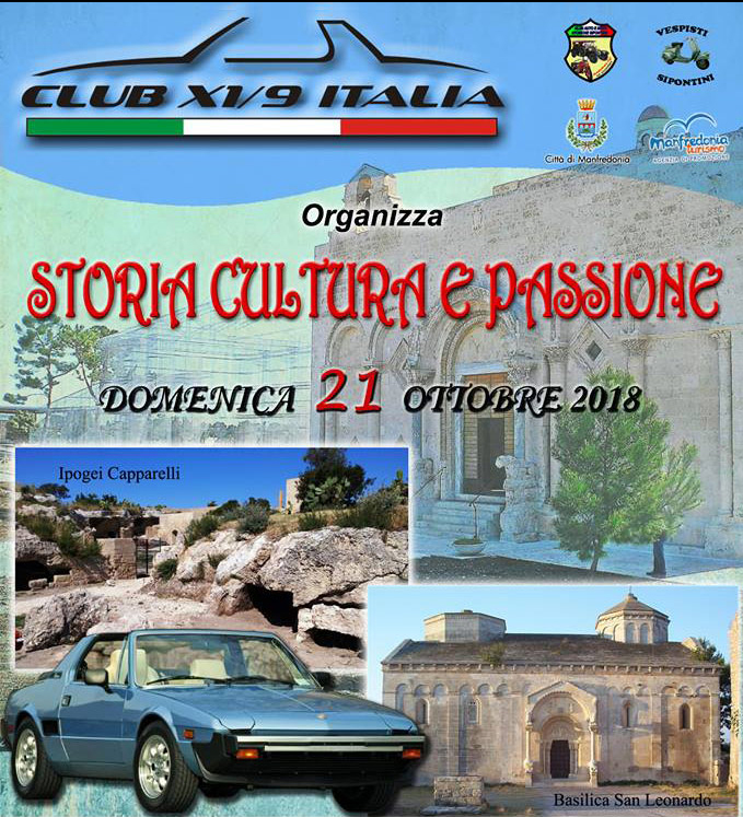 Le Fiat X 1/9 si riuniscono a Manfredonia per scoprire le bellezze del Gargano