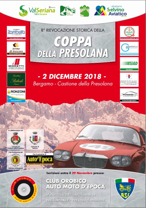 A dicembre torna la Coppa della Presolana!!!