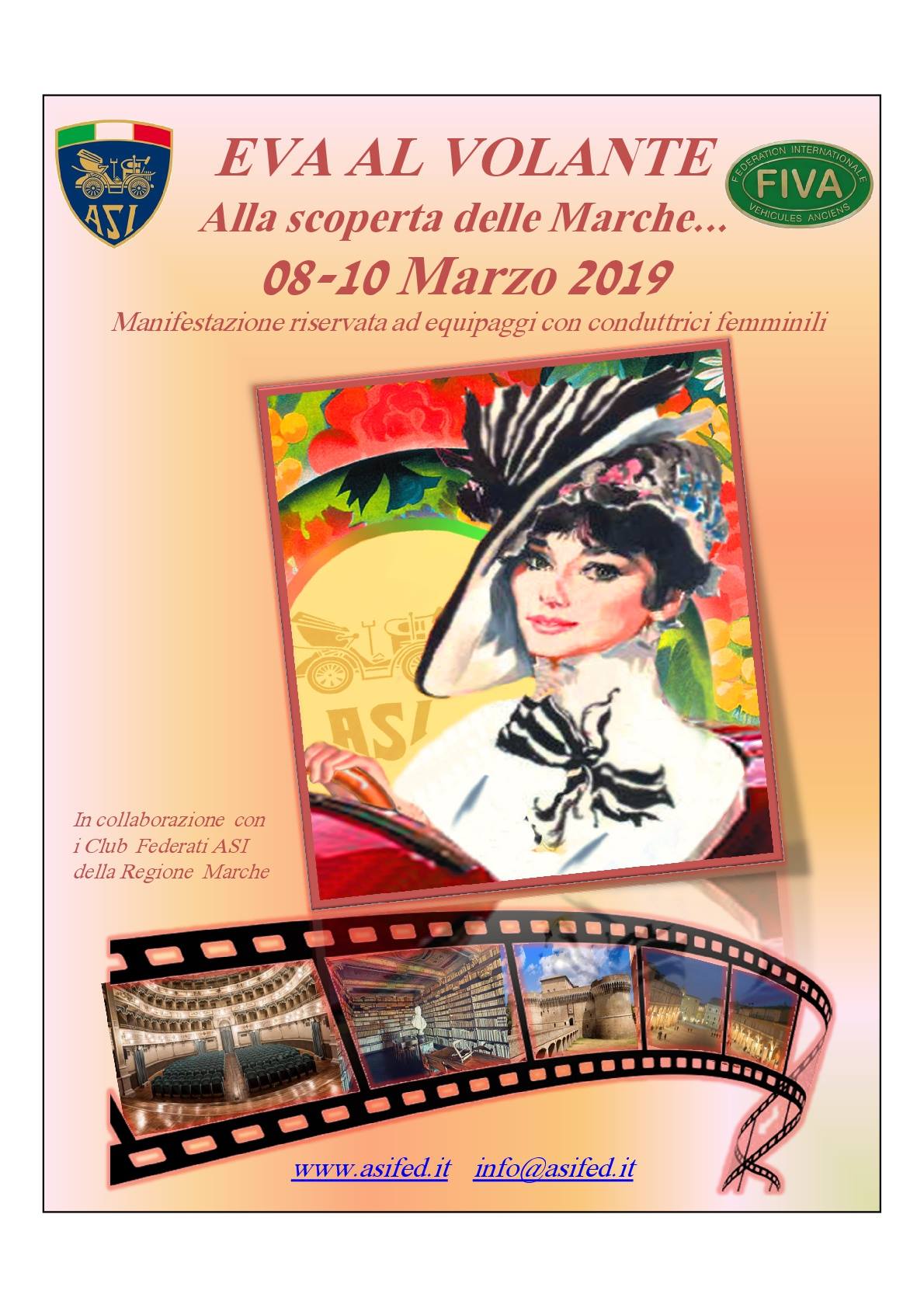 Ritorna Eva al Volante…dal 8 al 10 Marzo 2019 appuntamento nelle Marche