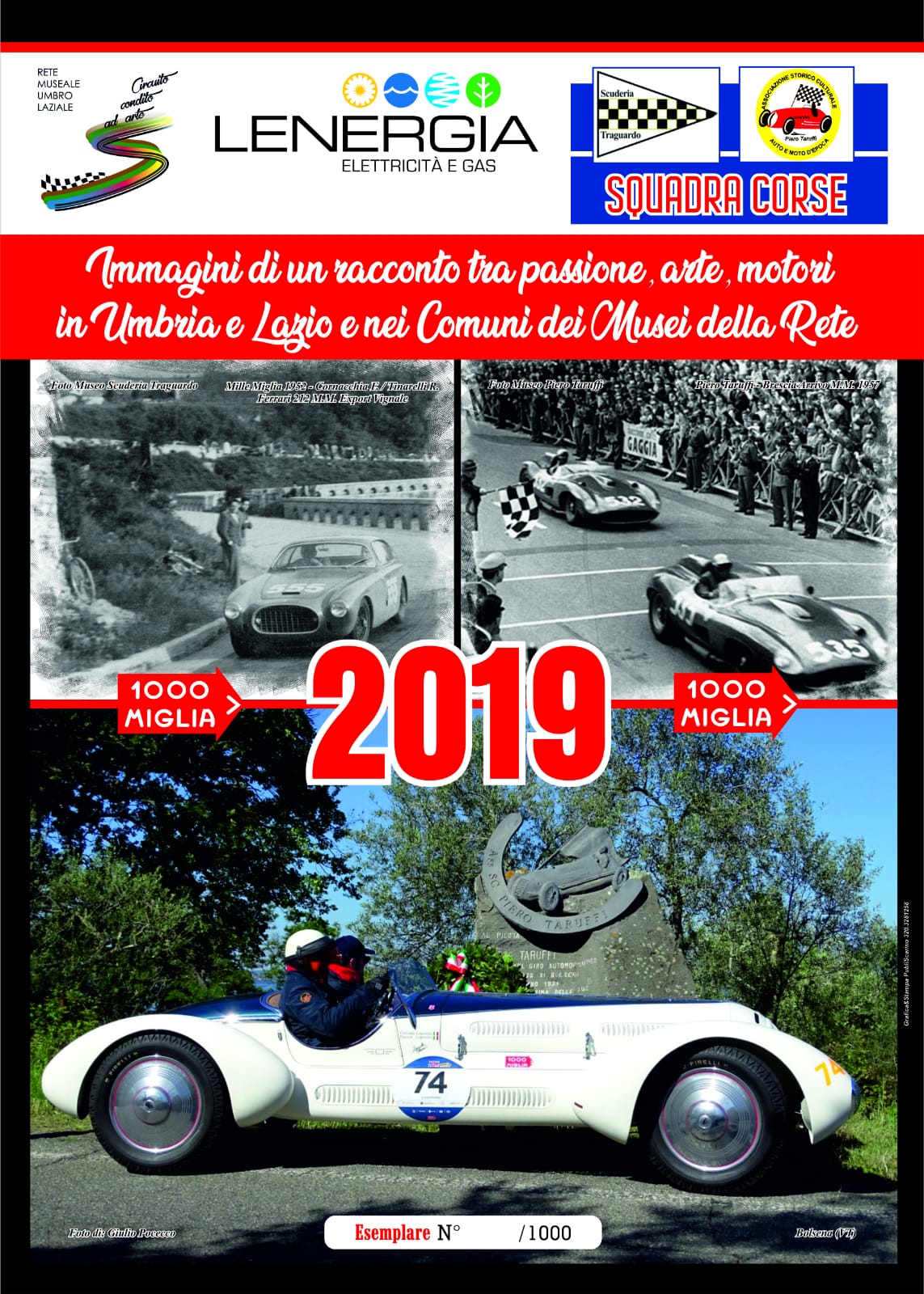A Bagnoregio presentazione del Calendario 2019 MILLE MIGLIA IN UMBRIA E LAZIO 