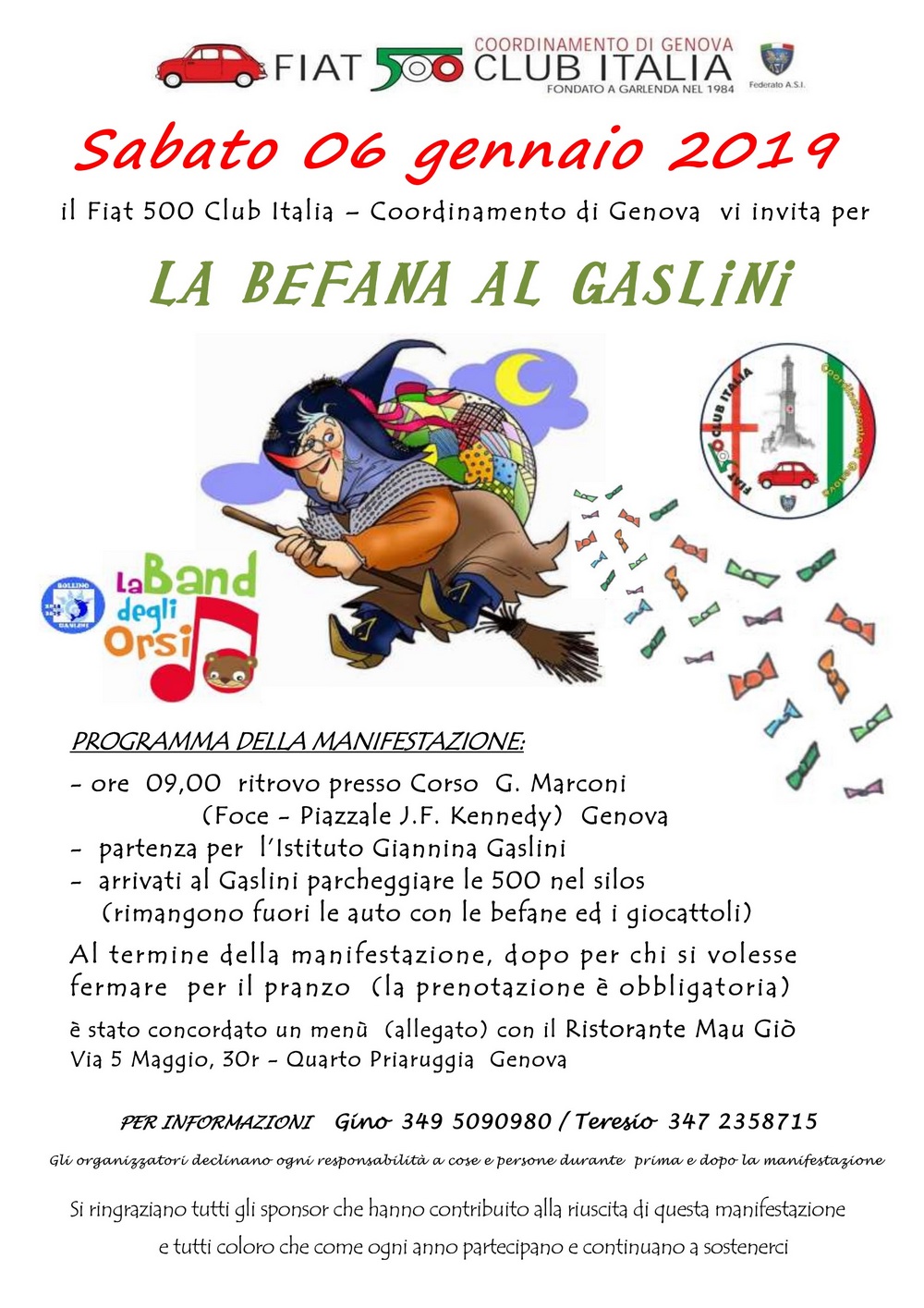 All’ospedale pediatrico Gaslini di Genova, la Befana arriva in 500