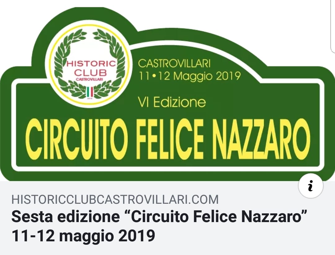 Circuito Felice Nazzaro 2019…la 6° edizione è alle porte!!!