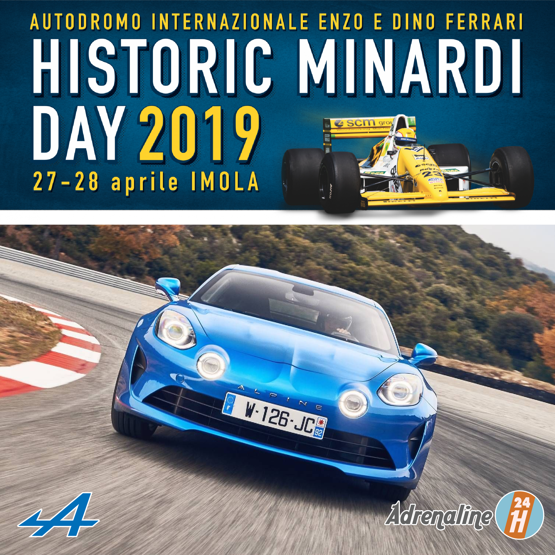 Vieni con noi all’Historic Minardi Day e prova in pista la nuova Alpine A110