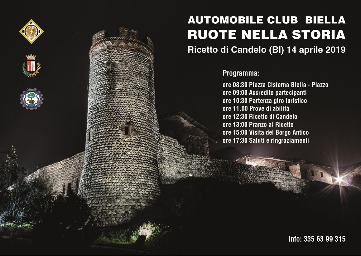Il 14 aprile a Ricetto di Candelo andrà in scena Ruote nella Storia