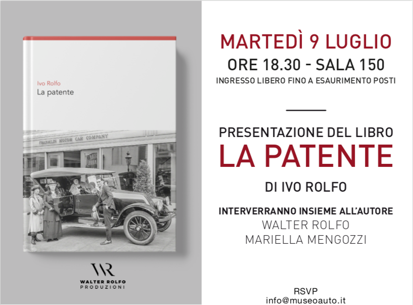 Al MAUTO verrà presentato il libro “La Patente”