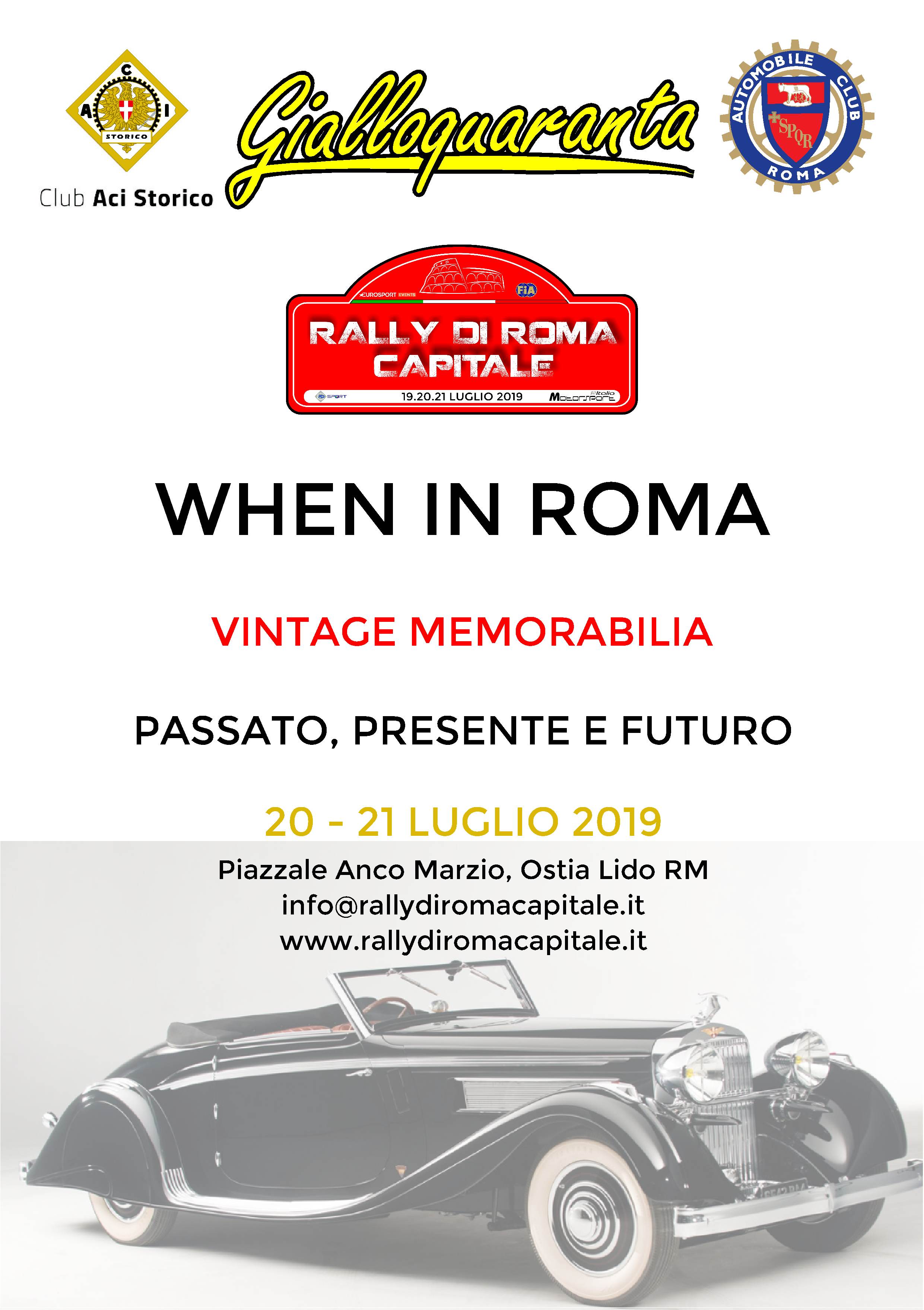 Rally di Roma Capitale…spazio anche alle auto storiche