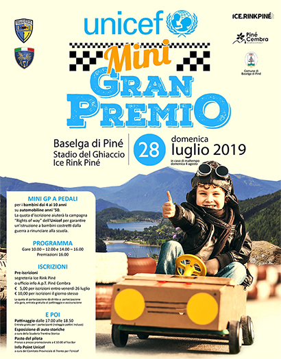 ASI E UNICEF ORGANIZZANO IL “MINI GRAN PREMIO” PER AUTO A PEDALI