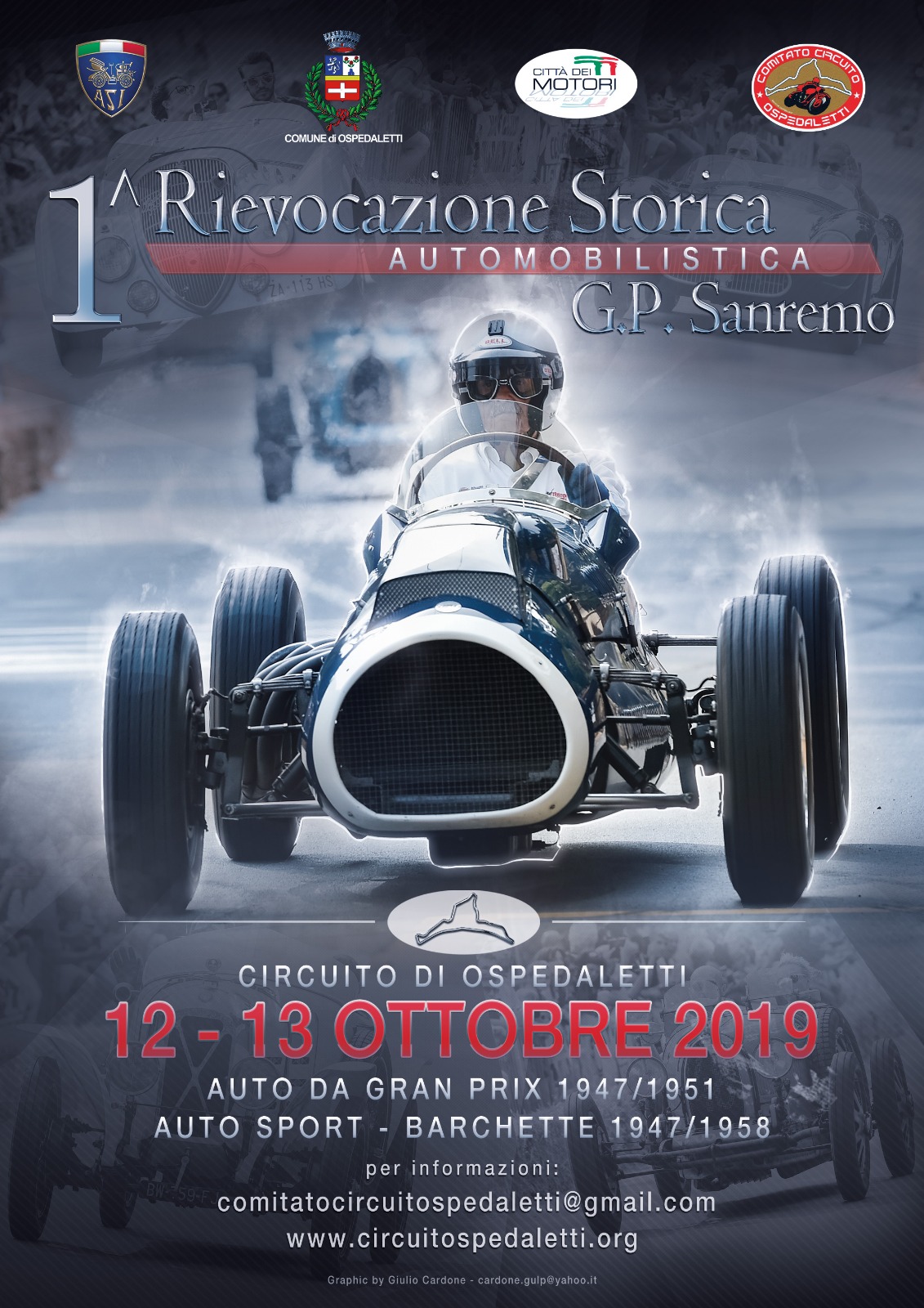 Il 12 e 13 ottobre si svolgerà la prima rievocazione storica del G.P Sanremo