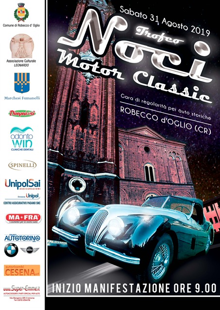 Tutto pronto per il Trofeo Noci Motor Classic 2019