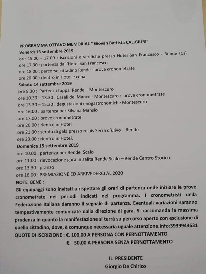 Memorial Caligiuri