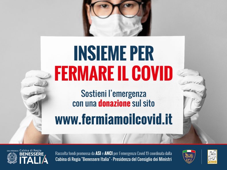 “INSIEME PER FERMARE IL COVID”: ASI DONA 1 MILIONE DI EURO