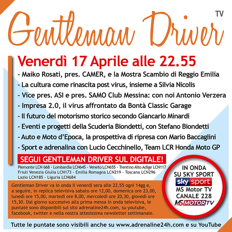 puntata televisiva di Gentleman driver TV