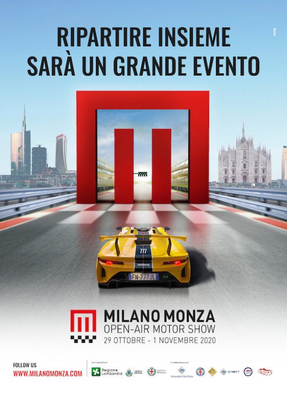 Il “Milano Monza Open-Air Motor Show 2020” si svolgerà dal 29 ottobre al 1° novembre