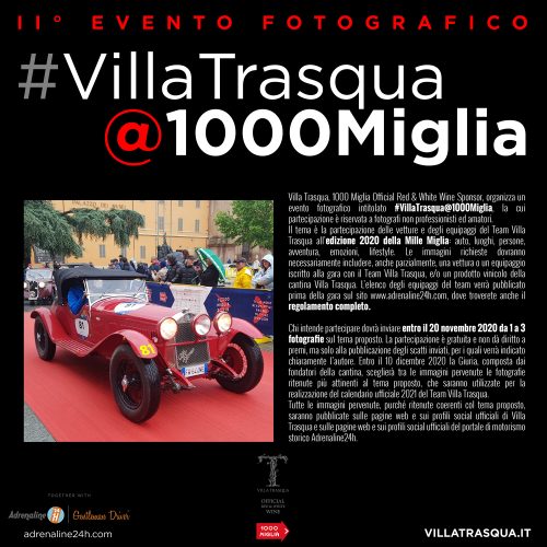 Villa Trasqua: Mille Miglia 2020 parte la II edizione dell’evento fotografico #VillaTrasqua@1000Miglia