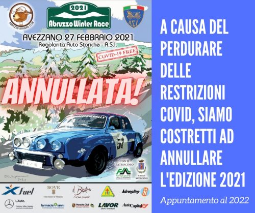 Abruzzo Winter Race 2021 annullata!!!