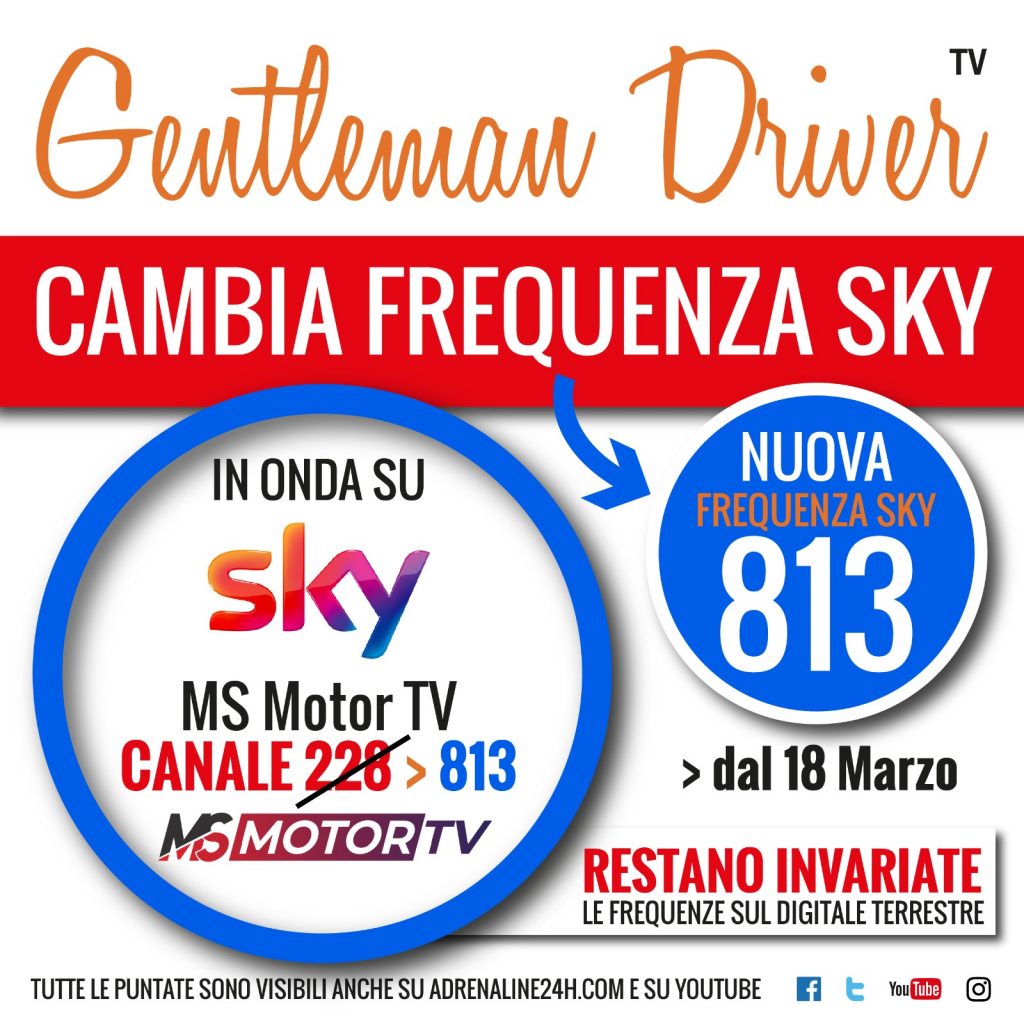 Locandina Gentleman Driver TV nuovo canale