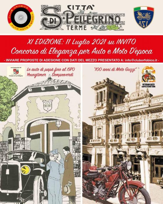 Concorso di Eleganza di San Pellegrino 2021… l’11 luglio si alza il sipario!!!