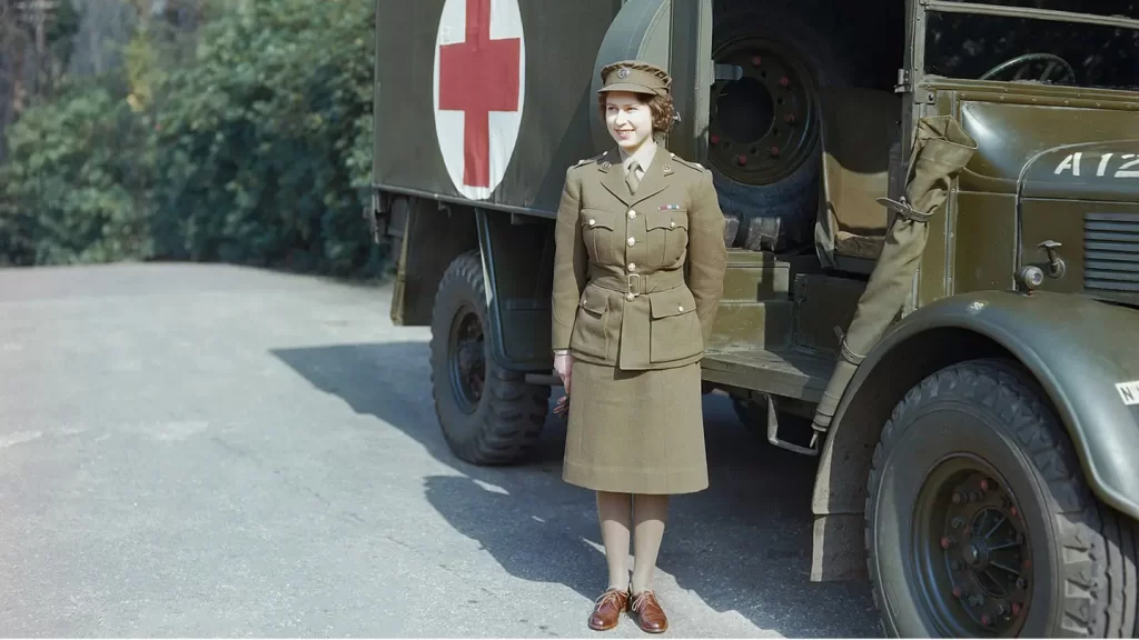 Regina Elisabetta in auto