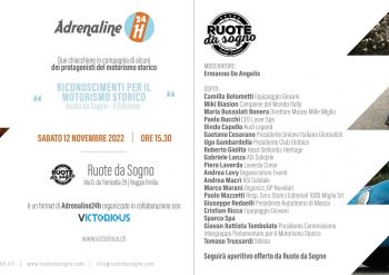 Tutto pronto per “Riconoscimenti Ruote da Sogno per il Motorismo Storico 2022”